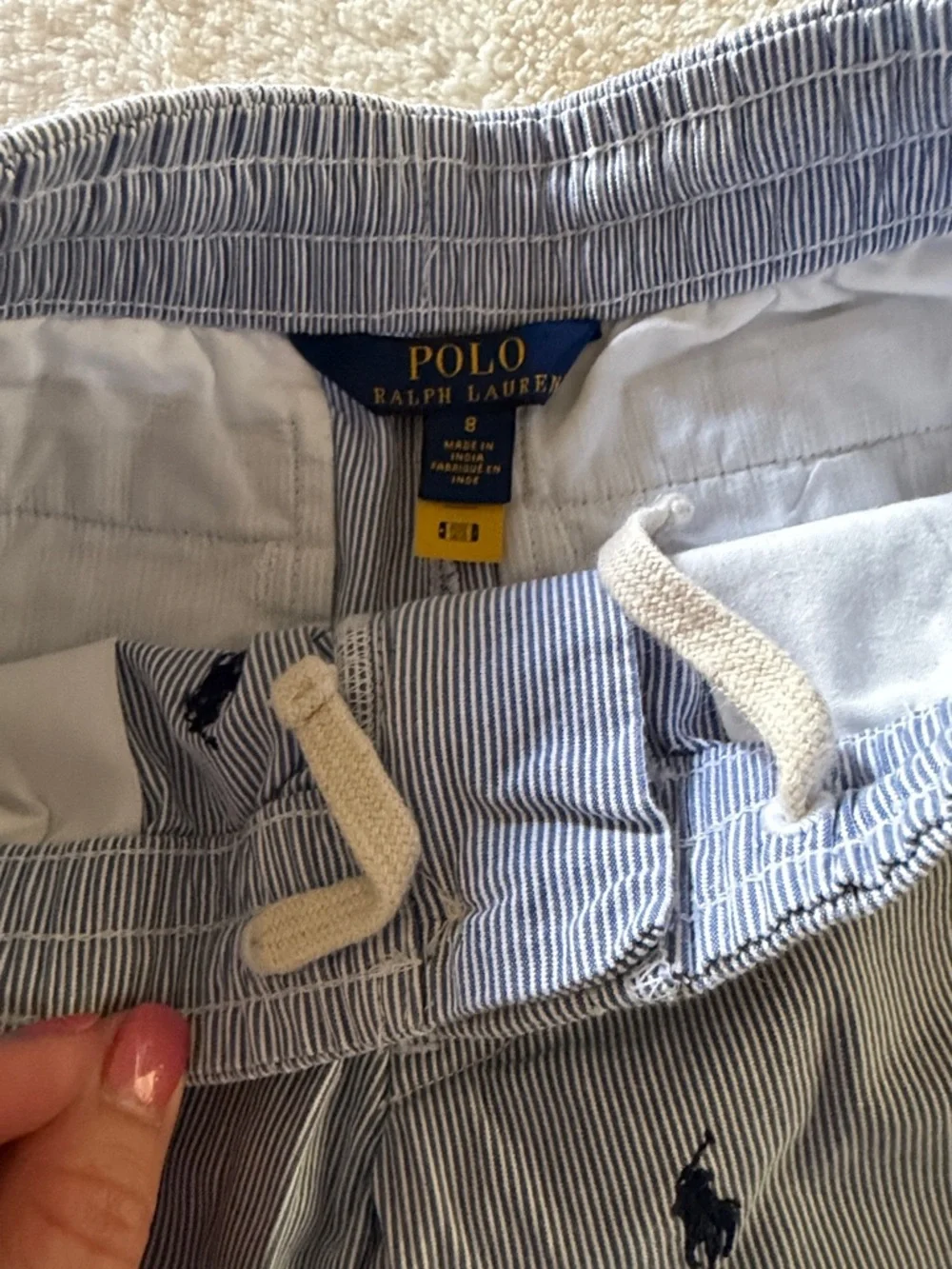 Polo Ralph Lauren Seersucker Embroidered Shorts